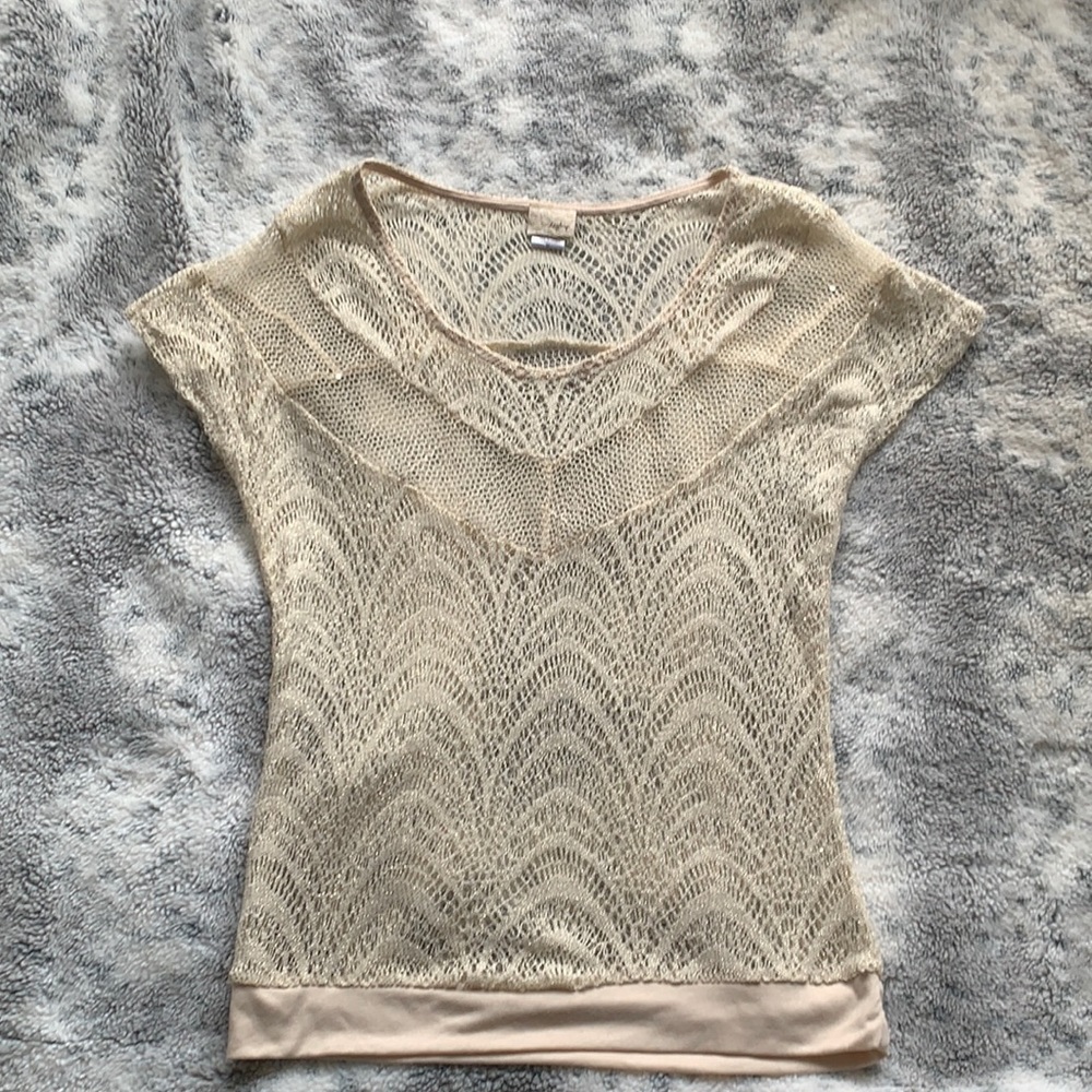 Daytrip lace shirt - off white - size medium